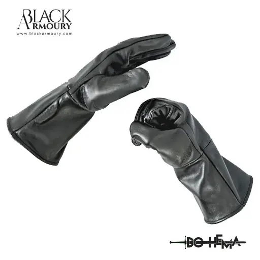 Gants Épéiste Classiques - Cuir Noir - DOHEMA